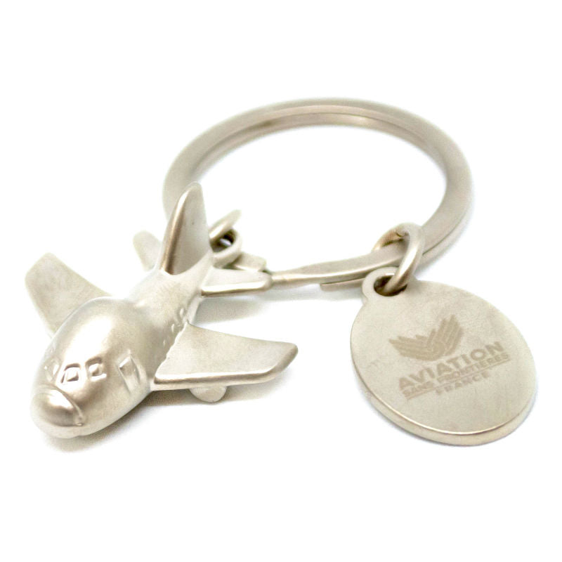 Porte-clés Aviation "Remove Before Flight" - Noir Et Jaune - Motif Brodé - Anneau Acier 3cm - Marque CLJ - 12